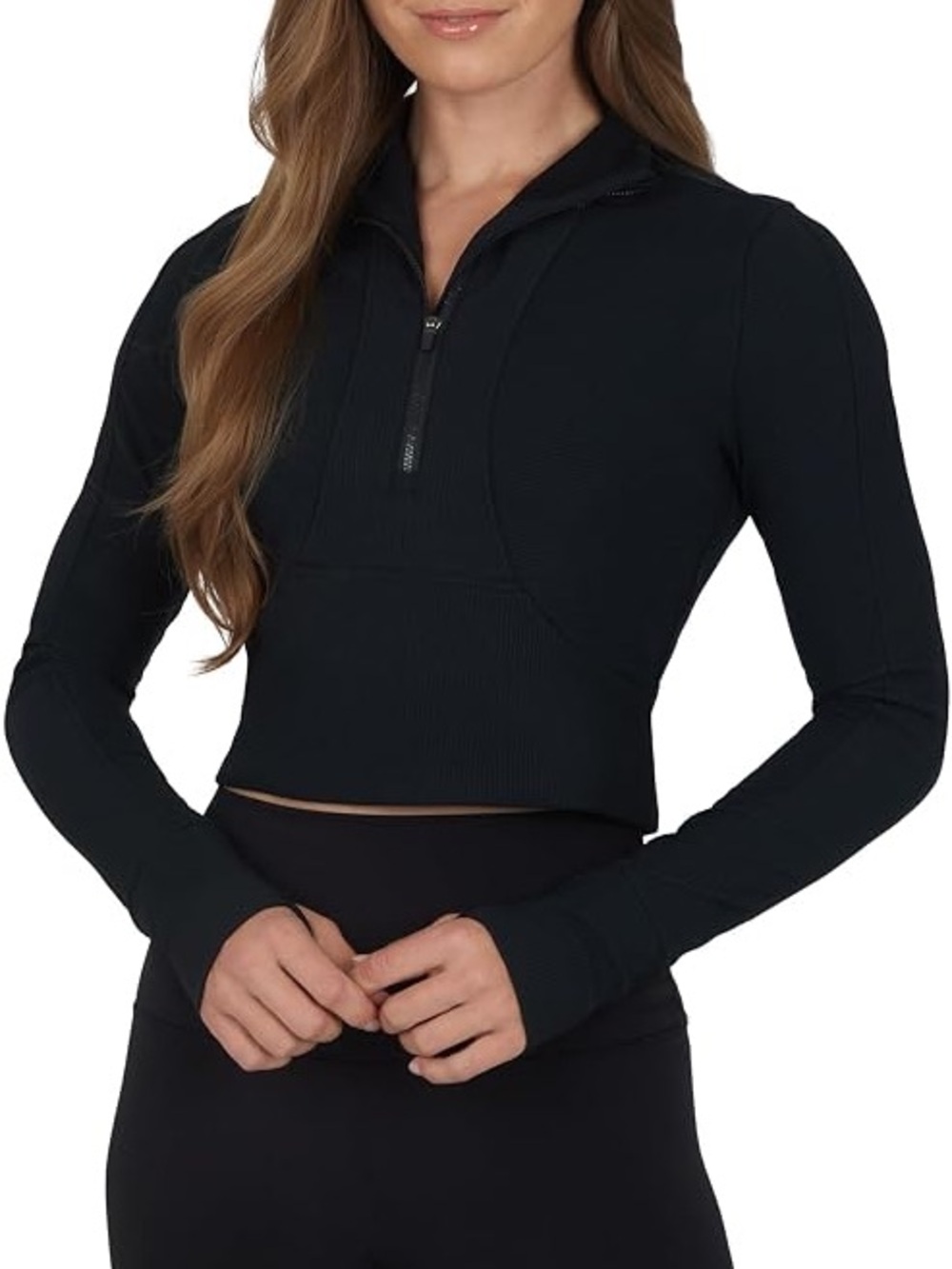 Nordstrom Rack 90 DEGREE BY REFLEX Vortex Rib Academy Half Zip Jacket